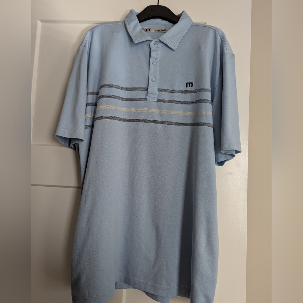 Travis Mathew Blue Golf Shirt XL